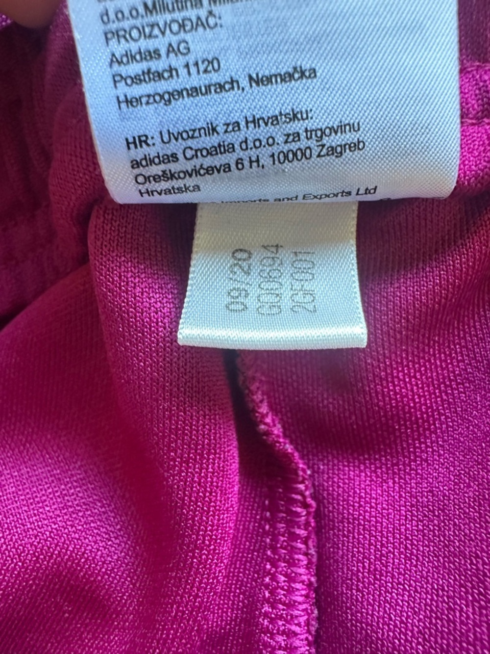 Adidas Fuchsia Joggers with Zipper Leg Size Medium - Picture 6 of 12